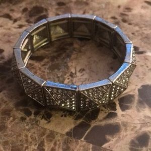 Diamond square bracelet